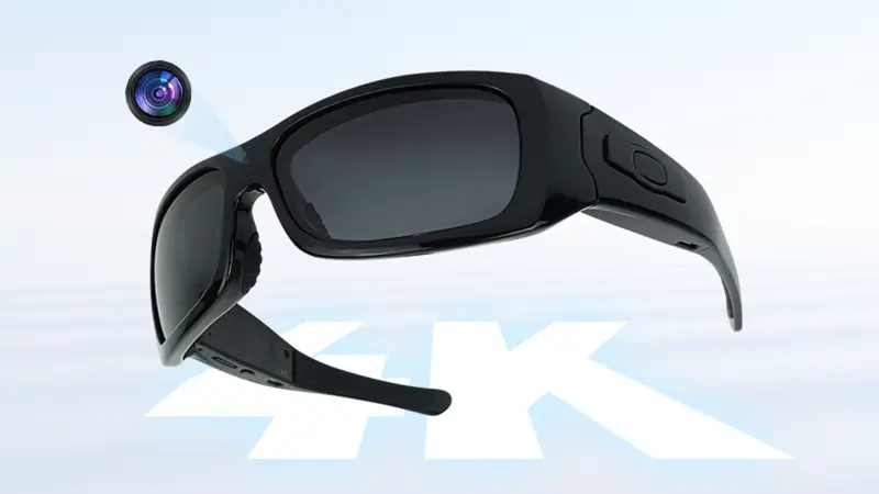 Hidden high-definition camera glasses